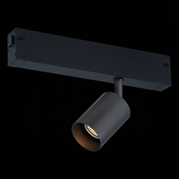 ST LUCE ST505.406.01 Светильник трековый Черный GU10 1*50W  IP20 L82xW70xH172 180-240V Без ламп, изображение 3