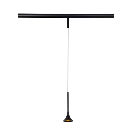 ST LUCE ST688.436.05 Магнитный трековый светильник Черный LED 1*5W 3000K Lm Ra>90  IP20 D70xH225 24V, изображение 2