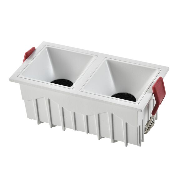 ST LUCE ST757.548.20 Светильник встраиваемый. Белый LED 2*10W 60° IP20 L65xW126xH52 85-265V В комплекте, изображение 3