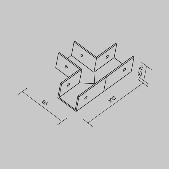Maytoni Outdoor O-TR001-TC Коннектор Т-образный Elasity, изображение 6