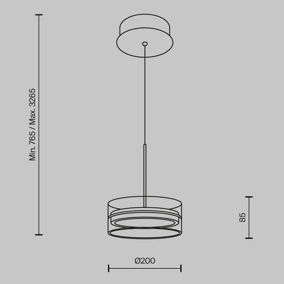 Maytoni Decorative MOD348PL-L14BBS3K Светильник подвесной светодиодный Dress code, изображение 6