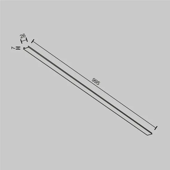 Maytoni Technical TRA034DO-1B Декоративная накладка для магнитного шинопровода Exility, изображение 6