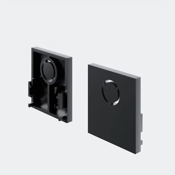 Maytoni Technical TRAM034EC-41B Заглушки для накладного низкопрофильного шинопровода 2шт. Exility, изображение 2