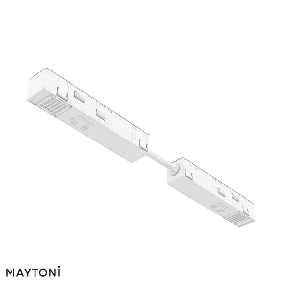 Maytoni Technical TRA034CPC-42W-5 Коннектор питания прямой гибкий 5см Exility