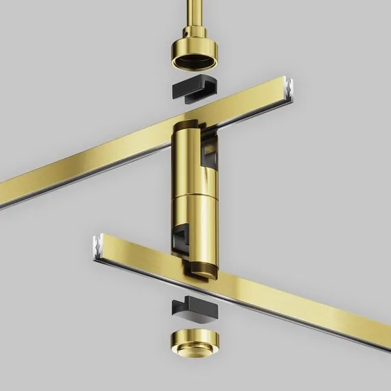 Maytoni Technical TRA159C-D1-BS Крепление потолочное двойное 700мм Flarity, изображение 4