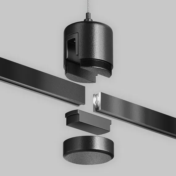 Maytoni Technical TRA157SW-IPC1-B Подвес тросовый с прямым коннектором питания Flarity, изображение 4