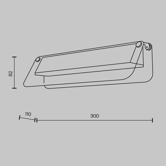 Maytoni Decorative MOD296WL-L6BS3K Светильник настенный светодиодный Flat, изображение 6