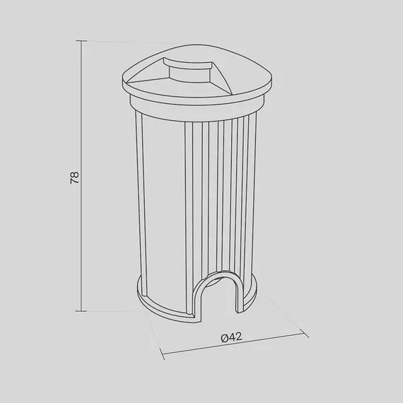 Maytoni Outdoor O044DL-L1S3K Уличный светильник встраиваемый в грунт светодиодный Flash, изображение 7