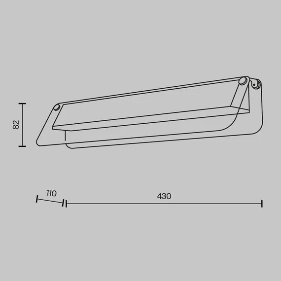 Maytoni Decorative MOD296WL-L10BS3K Светильник настенный светодиодный Flat, изображение 6