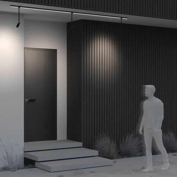 Maytoni Outdoor O-TR01-2-P-8WB3K Трековый уличный магнитный светодиодный светильник Elasity Focus, изображение 6