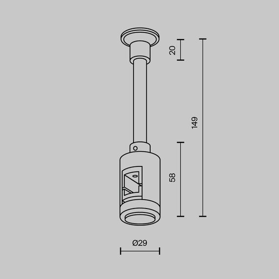 Maytoni Technical TRA155CW-SL1-B Крепление настенное одинарное удлиненное Flarity, изображение 5