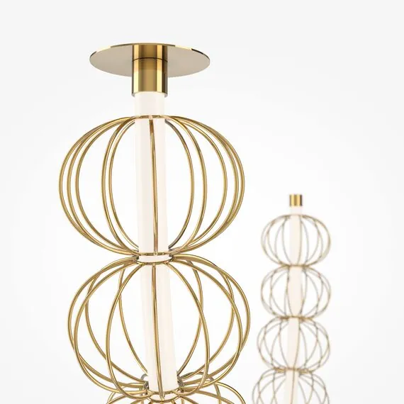 Maytoni Decorative MOD216PL-L42G3K Светильник подвесной светодиодный Golden Cage, изображение 5