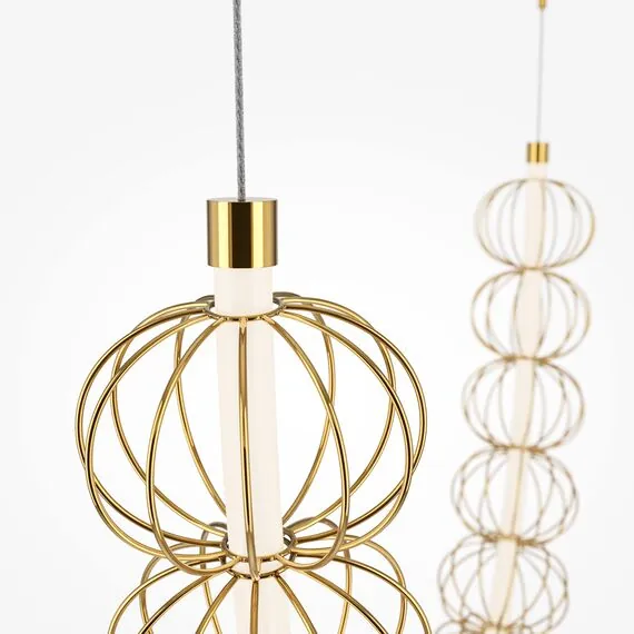 Maytoni Decorative MOD216PL-L55G3K Светильник подвесной светодиодный Golden Cage, изображение 5