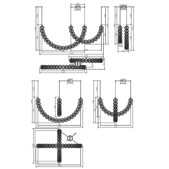 Maytoni Decorative MOD216PL-L55G3K Светильник подвесной светодиодный Golden Cage, изображение 7