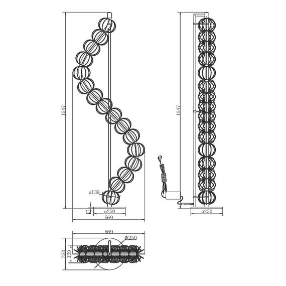 Maytoni Decorative MOD216FL-L38G3K Торшер светодиодный Golden Cage, изображение 7