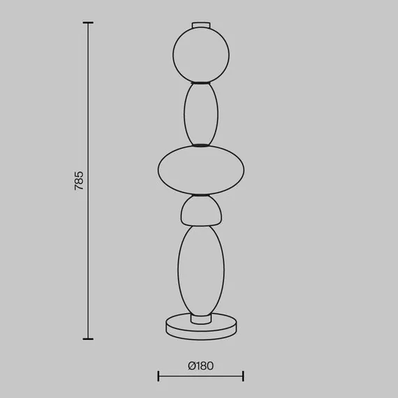 Maytoni Decorative MOD297TL-L24BS3K Настольная лампа Adore, изображение 7