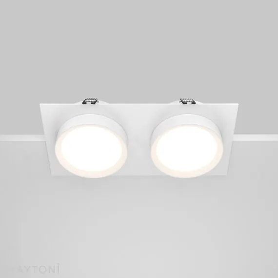 Maytoni Technical DL086-02-GX53-SQ-W Светильник встраиваемый Hoop, изображение 4