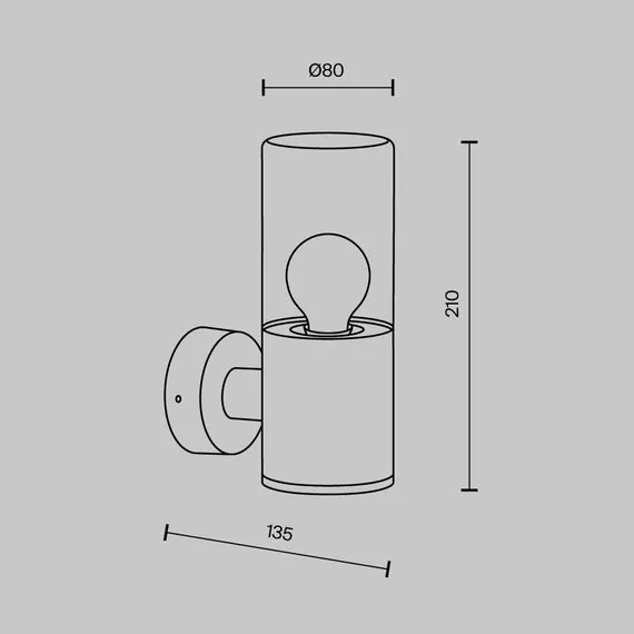 Maytoni Outdoor O432WL-01GF Уличный настенный светильник Amas, изображение 8