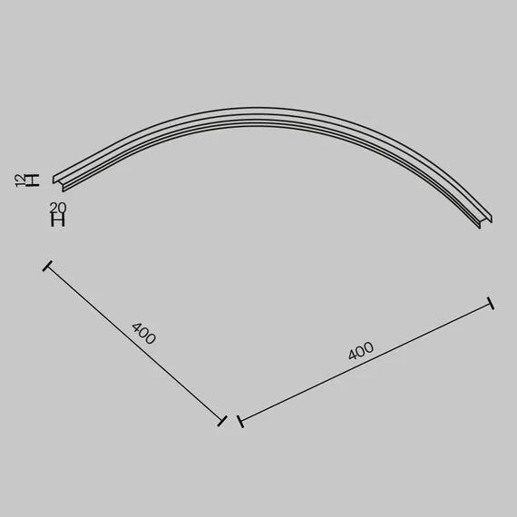 Maytoni Technical TRA172CL-R300-11B Коннектор радиусный R300 Basity, изображение 6