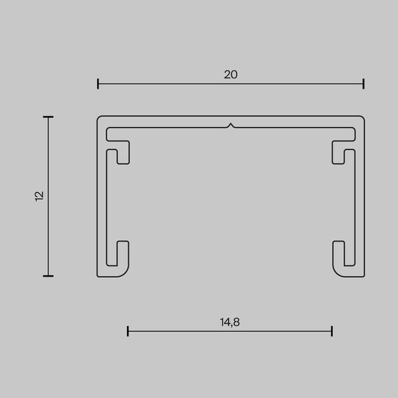 Maytoni Technical TRX172-112B Шинопровод магнитный накладной Basity, изображение 7