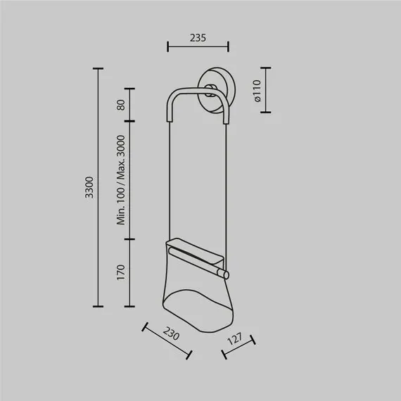 Maytoni MOD170WL-L8BS3K1 Настенный светильник (бра), изображение 11