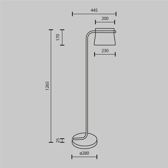 Maytoni Decorative MOD170FL-L8BS3K Торшер светодиодный Cabaret, изображение 11
