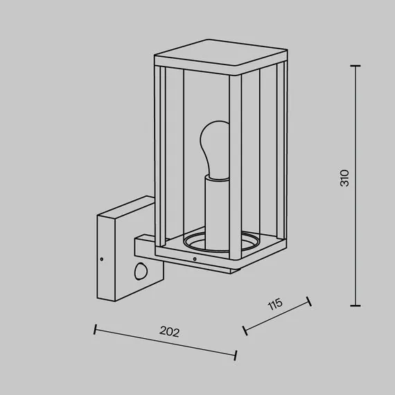 Maytoni Outdoor O452WL-01GFSR Бра Cell, изображение 8