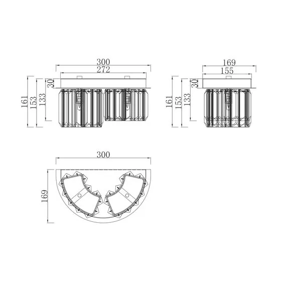 Maytoni MOD083WL-02CH Настенный светильник (бра), изображение 2