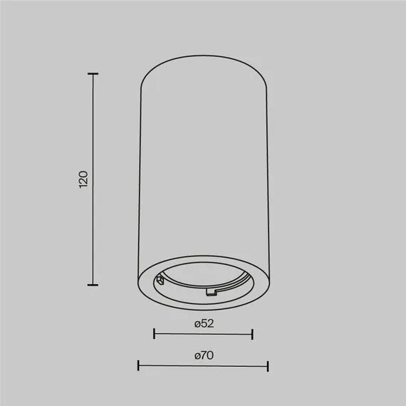 Maytoni Technical C003CW-01W-1 Светильник потолочный Conik Gyps, изображение 7