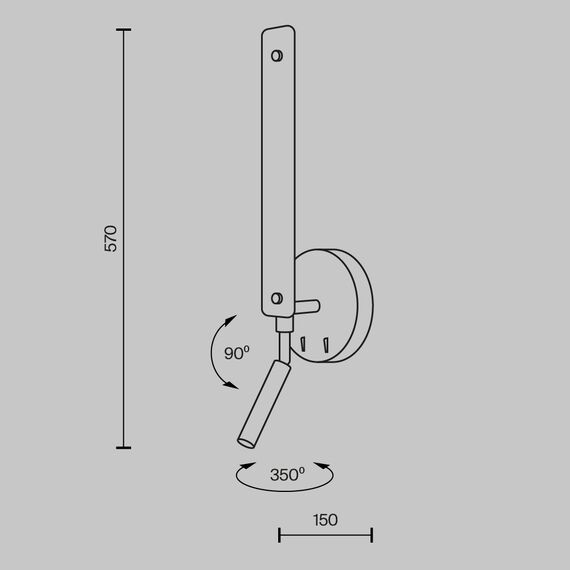 Maytoni MOD214WL-L8W3K Настенный светильник (бра), изображение 7