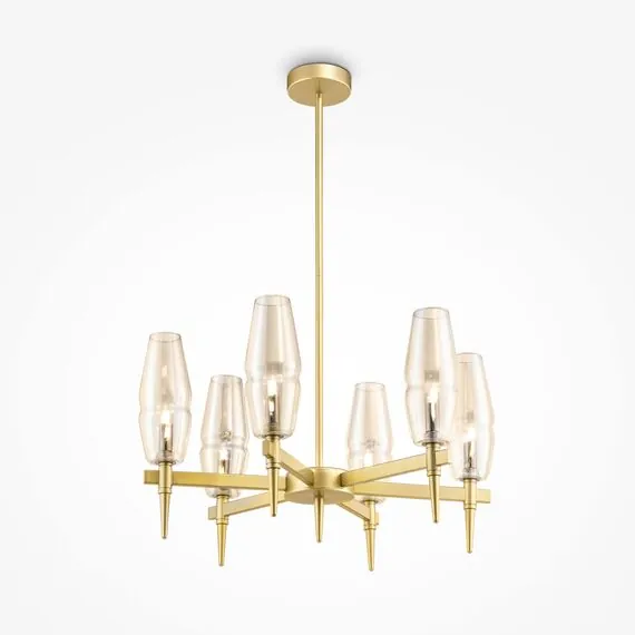 Maytoni Decorative H002PL-06G Люстра на штанге Lita, изображение 2