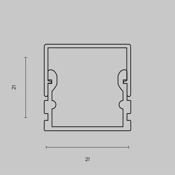 Maytoni Led Strip ALM007S-2M Профиль для ленты, изображение 5