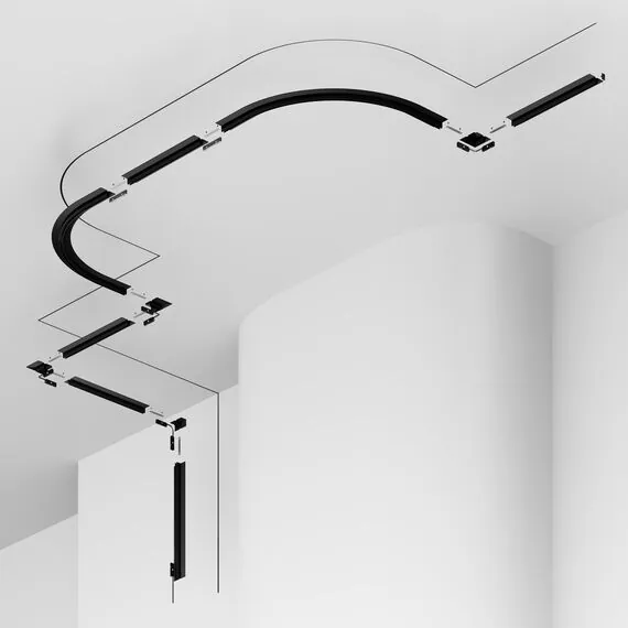 Maytoni Technical TRX184-121B Шинопровод магнитный встраиваемый Levity, изображение 5