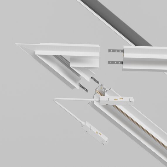 Maytoni Technical TRA010CLS-42W Угол для соединения 45° встраиваемого однофазного шинопровода Gravity, изображение 3