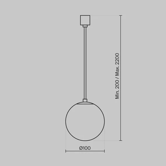 Maytoni Technical P039PL-5W3K-10-B Подвесной светильник Luna, изображение 8