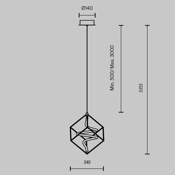 Maytoni Decorative MOD345PL-L11BS3K Светильник подвесной светодиодный Membrane, изображение 6