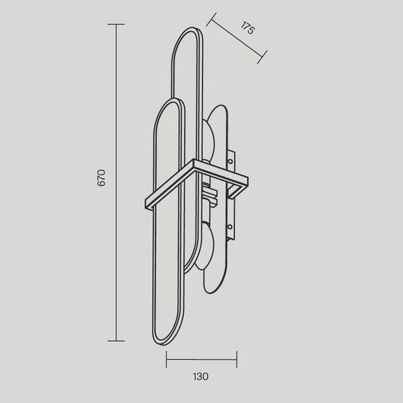 Maytoni MOD099WL-02G1 Настенный светильник (бра), изображение 4