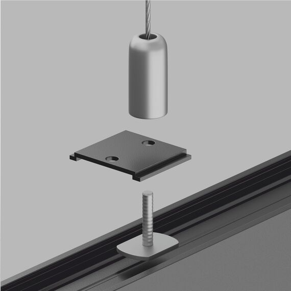 Maytoni Technical TRA004HP-21B Крепление для тросового подвеса магнитного шинопровода S35, изображение 5