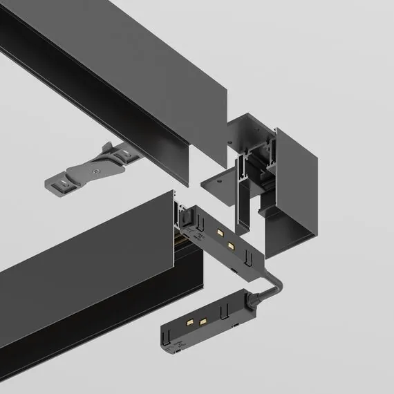 Maytoni Technical TRA004CL-21B Угловой коннектор внешний для магнитного шинопровода S35, изображение 3