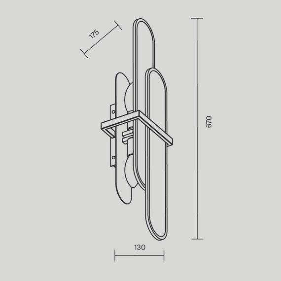 Maytoni MOD099WL-02G2 Настенный светильник (бра), изображение 4