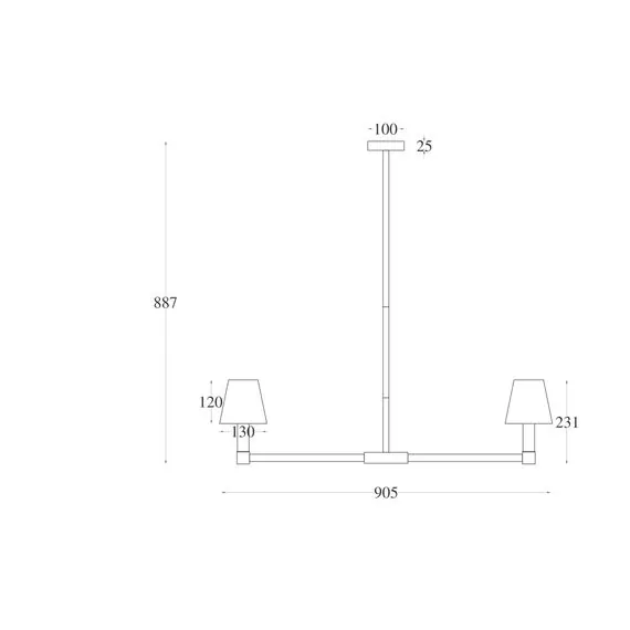Maytoni Decorative MOD104PL-09B Люстра на штанге Tet-a-tet, изображение 5
