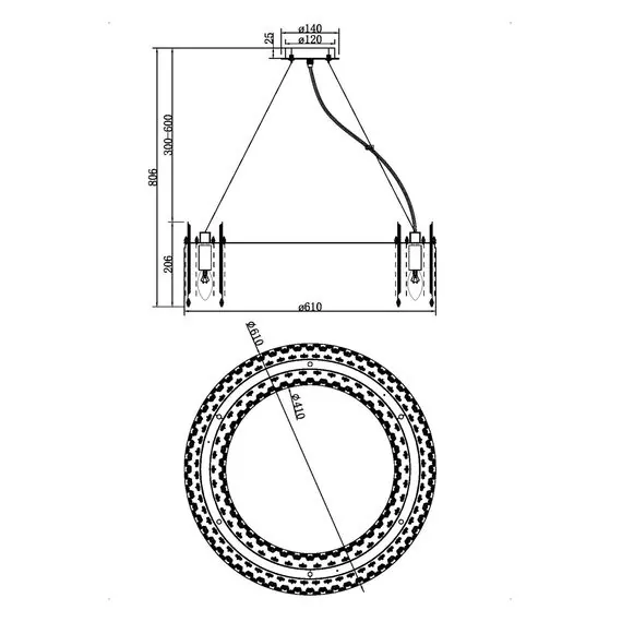 Maytoni Decorative MOD036PL-12N Хрустальная люстра Rocio, изображение 3