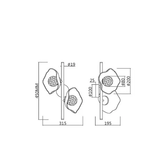 Maytoni MOD207WL-02BS Настенный светильник (бра), изображение 4