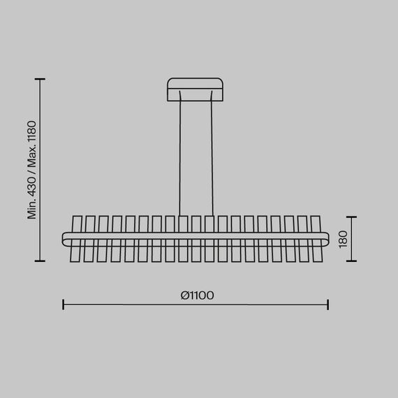 Maytoni Decorative MOD173PL-L48BS3K Люстра подвесная светодиодная Mirage, изображение 5