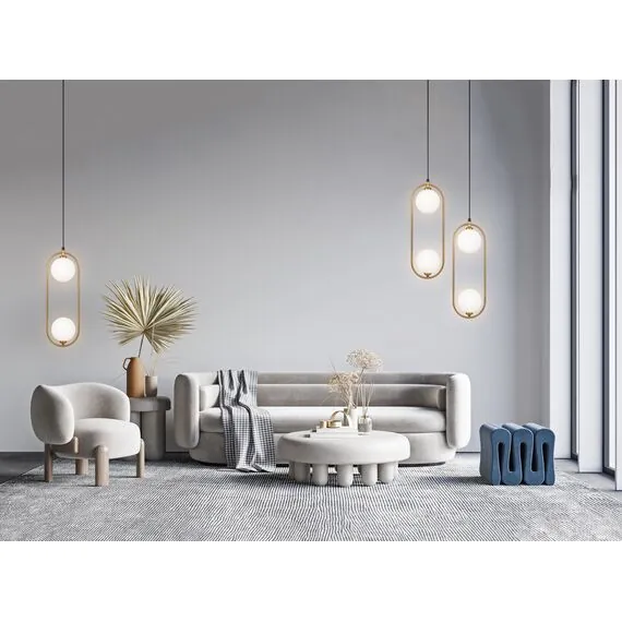 Maytoni Decorative MOD013PL-02BS1 Светильник подвесной Ring, изображение 8