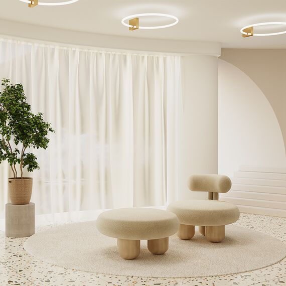 Maytoni Decorative MOD315CL-L25G3K Настенный светодиодный светильник Anillo, изображение 3