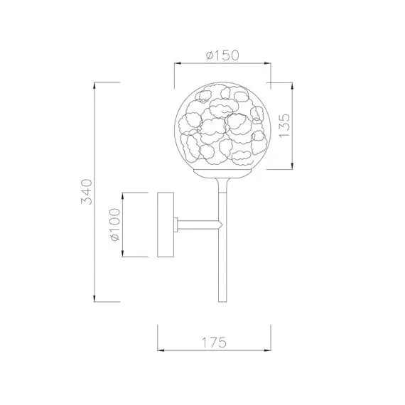 Maytoni MOD061WL-01BS Настенный светильник (бра), изображение 3