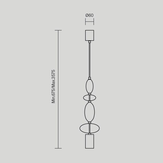 Maytoni Decorative MOD071PL-L8B3K2 Светильник подвесной Monochrome, изображение 2