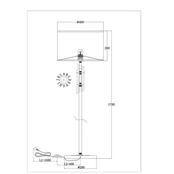 Maytoni Decorative MOD088FL-01BS Торшер Alloro, изображение 5