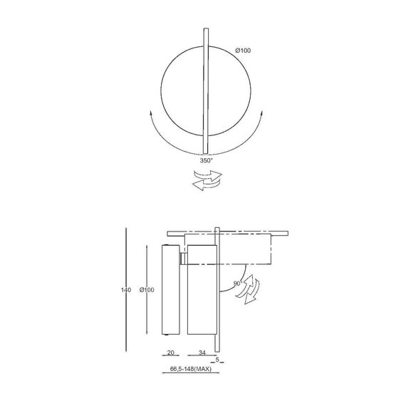 Maytoni MOD180WL-L4B3K1 Настенный светильник (бра), изображение 2